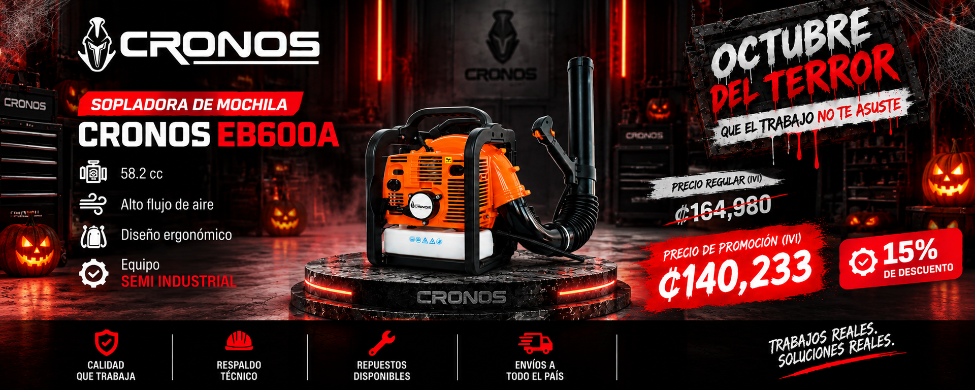 Sopladora Cronos en oferta de Halloween